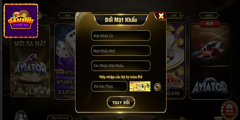 Câu hỏi thưởng gặp hitclub về vấn đề đổi mật khẩu tài khoản