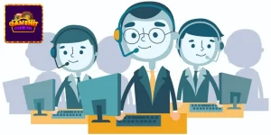 Liên hệ đến tổng đài qua hình thức chat trực tiếp trên trang web của hitclub