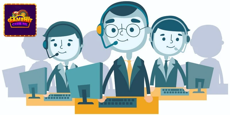 Liên hệ đến tổng đài qua hình thức chat trực tiếp trên trang web của hitclub